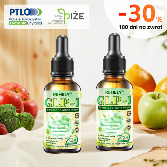 REHELY™ GLP-1 Biometaboliczne krople _❖ Spożywczej klasy spalacz tłuszczu, opracowany przez PTLO – gwarancja skuteczności i bezpieczeństwa.