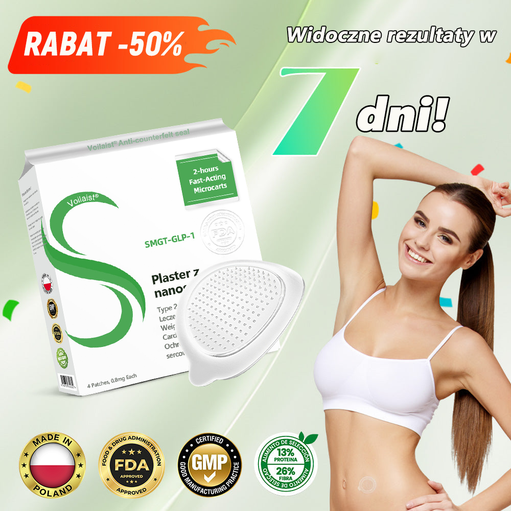 𝑽𝒐𝒊𝒍𝒂𝒊𝒔𝒕® 𝑺𝑴𝑮𝑻-𝑮𝑳𝑷-𝟏 Nano Microneedle Patch🍃Bezbolesny, długotrwały, zwalczający cukrzycę, otyłość i choroby układu krążenia