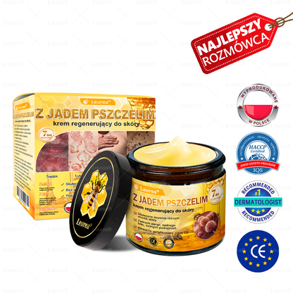 ✨Leurea® Krem Regenerujący z Jadem Pszczelim - Naturalna regeneracja skóry, wygładzenie zmarszczek i promienna cera-50 ml
