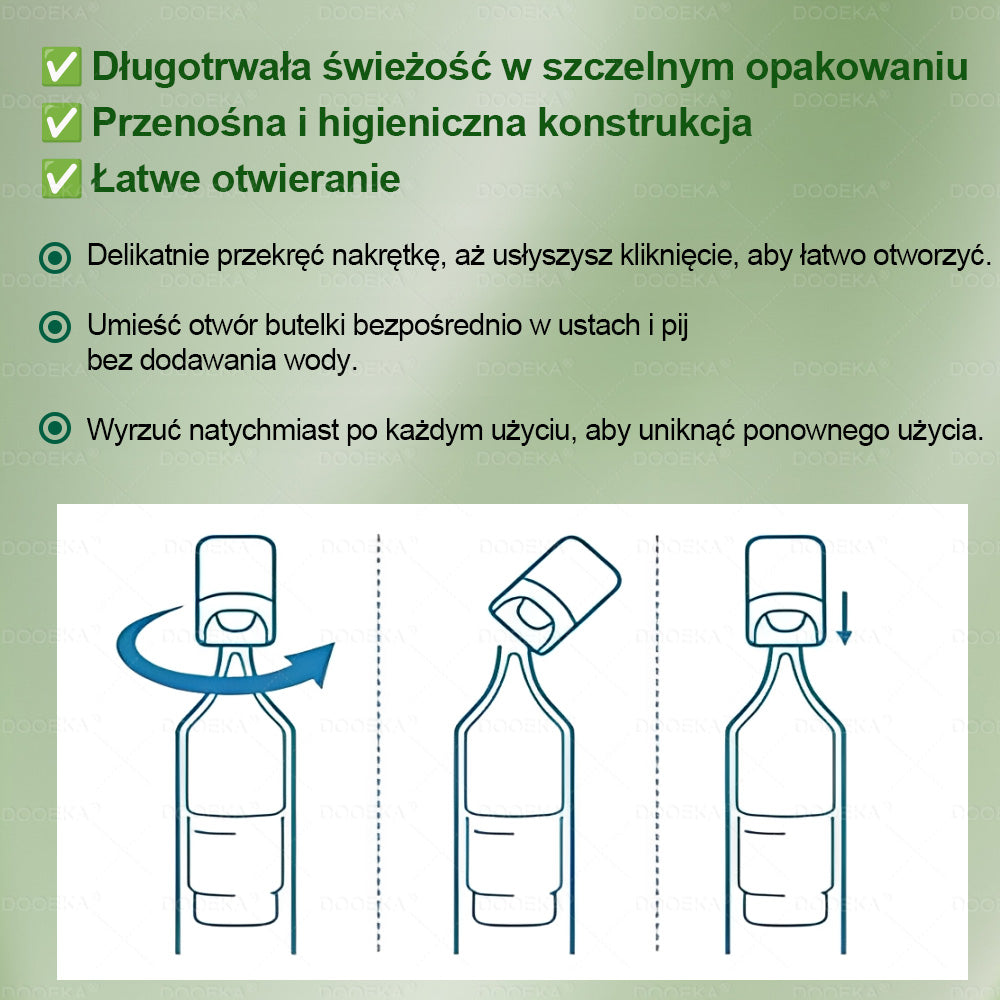 DOOEKA® GLP-1 8 w 1 Fit & Vital roztwór doustny 💚 Raz dziennie, widoczne zmiany w ciągu 7 dni / W przypadku otyłości, zdrowia serca i układu krążenia, cukrzycy, bezdechu sennego, zdrowia jelit, problemów ze stawami i wielu innych