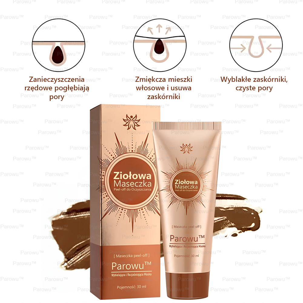 Parowu™ Wybielająca i Rozjaśniająca Maska - Naturalne składniki trwale usuwają plamy, piegi i przebarwienia