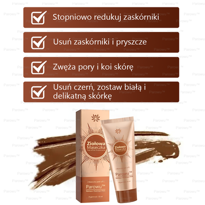 Parowu™ Wybielająca i Rozjaśniająca Maska - Naturalne składniki trwale usuwają plamy, piegi i przebarwienia