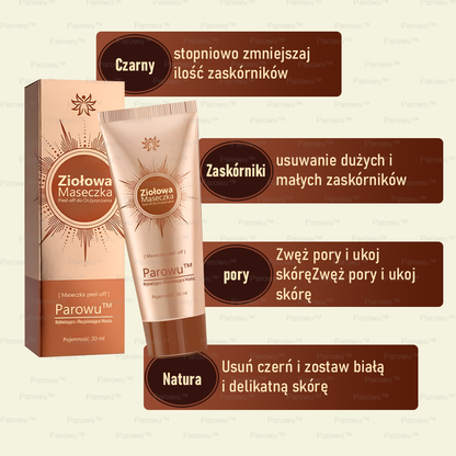 Parowu™ Wybielająca i Rozjaśniająca Maska - Naturalne składniki trwale usuwają plamy, piegi i przebarwienia