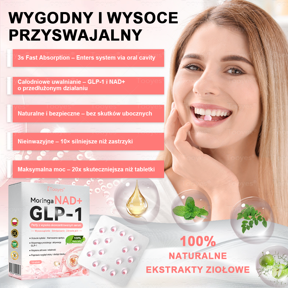 ⚡Oficjalny Autoryzowany Sklep – Tooyes® GLP-1 Perły z wysoko skoncentrowanym serum – NAD+, Moringa i HCA — skuteczna formuła dla Twojego ciała i zdrowia. Stworzone przez specjalistów, którym możesz zaufać.