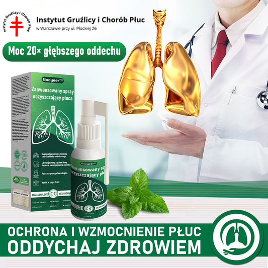 𝐺𝑜𝑜𝑦𝑒𝑒𝑟™ Zaawansowany spray do oczyszczania płuc – 🍀 zdrowe płuca, wsparcie odporności, detoksykacja i łatwiejsze oddychanie – Certyfikat CE