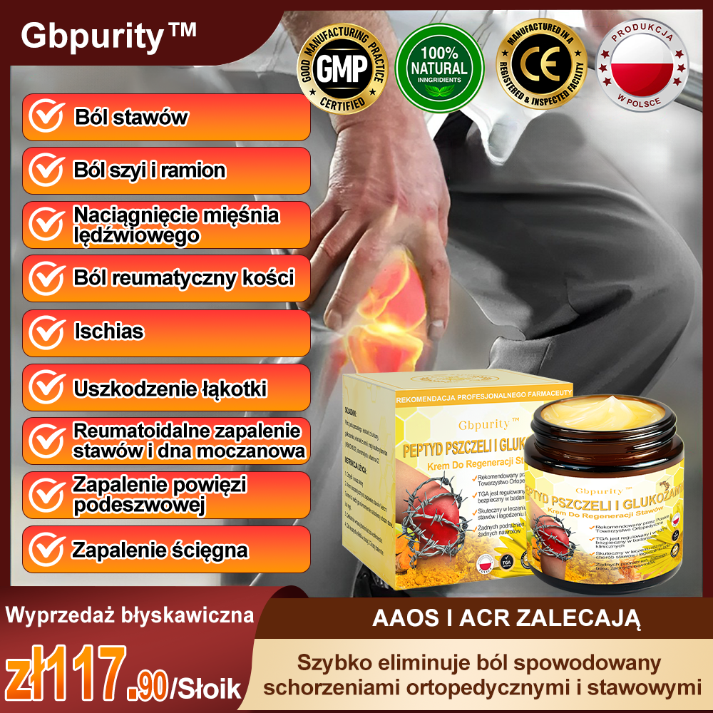 Gbpurity™ Krem Do Regeneracji Stawów | 🛡️ Dla osób w średnim i późnym wieku