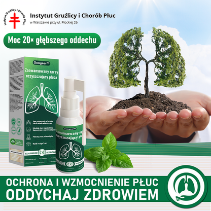 Gooyeer™ Zaawansowany spray do oczyszczania płuc – 🫁 zdrowe płuca, wsparcie odporności, detoksykacja i łatwiejsze oddychanie – Certyfikat CE